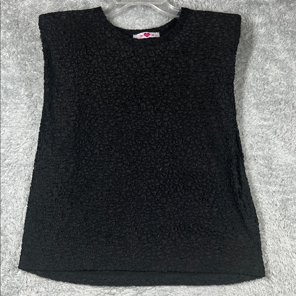 Love Tree Black Textured Tank Top - Picture 1 of 7
